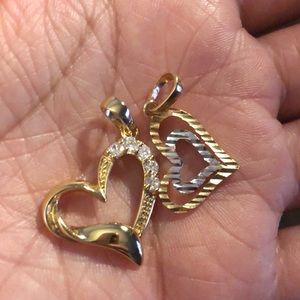 2 gold-plated pendants